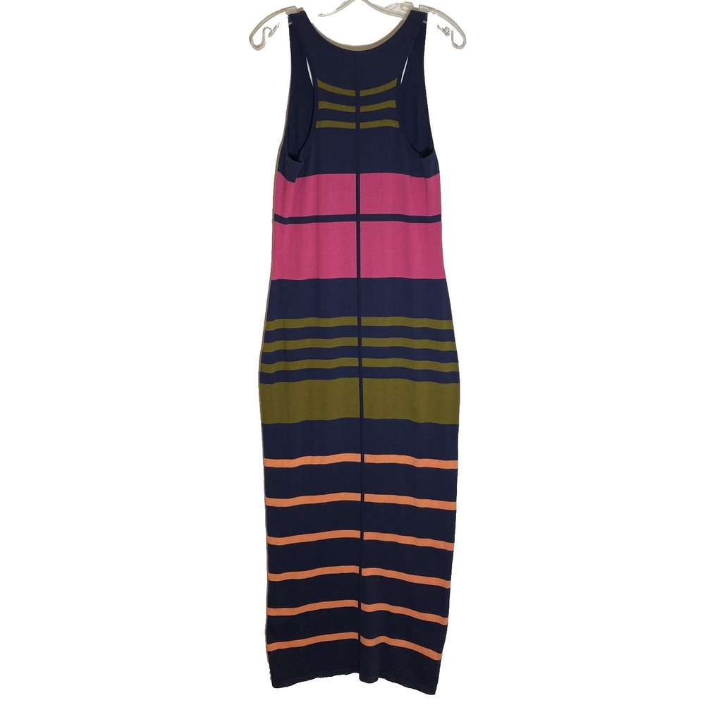 Tommy Bahama Dress Womens Small Blue Stripe Sleeveless Tank Maxi Knit Casual - Picture 10 of 15